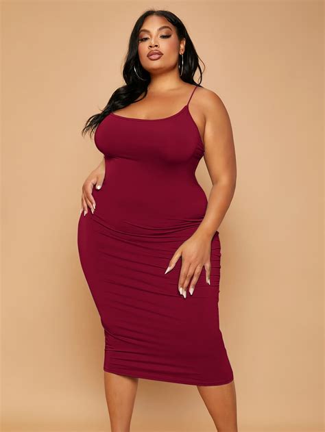 Burgundy Sexy Sleeveless Viscose Plain Bodycon Slight Stretch Summer