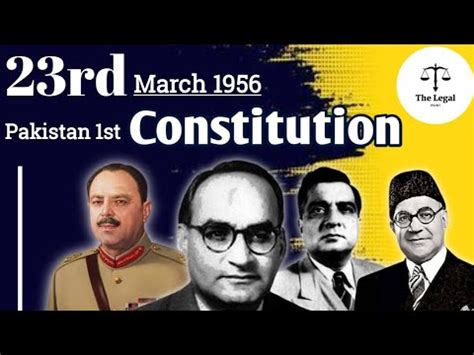 Constitution Of Pakistan 1956 Constitutional History Of Pakistan