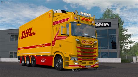 Dhl Tandem Skin For Scania S Euro Truck Simulator Mod World Images