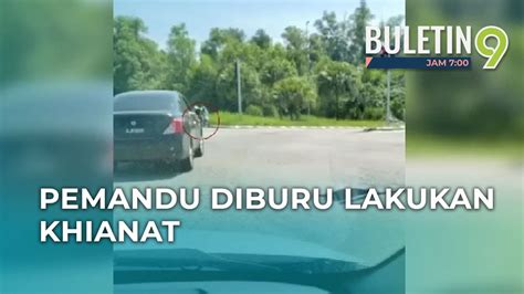 Pemandu Kereta Tabur Paku Atas Jalan Raya Diburu Youtube