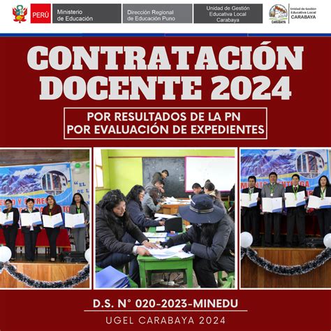 ContrataciÓn Docente 2024 Comunicado Nº 036 2024 Para La AdjudicaciÓn