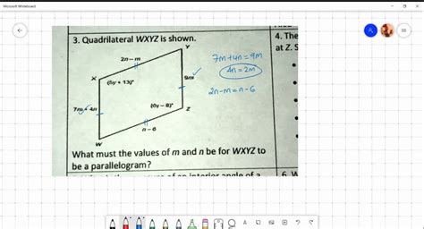 SOLVED Quadrilateral WXYZ Is A Rhombus What Is M Quadrilateral WXYZ