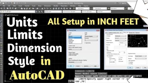 How To Set Units Limit Dimensions In Feet Inch In AutoCAD Unit Limit