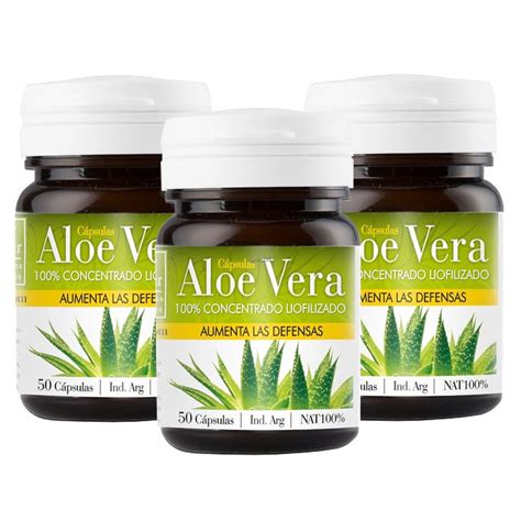 Pack Natier Aloe Vera Liofilizado X C Psulas Aumenta Las