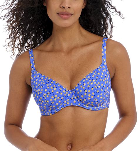 Freya Garden Disco Underwire Plunge Bikini Top Gg Bluebell