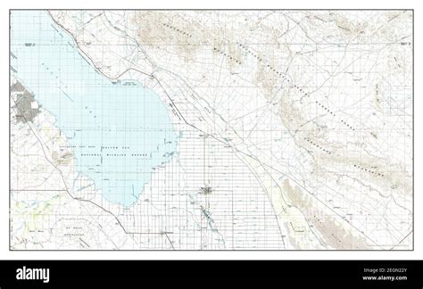 Salton Sea, California, map 1985, 1:100000, United States of America by Timeless Maps, data U.S ...