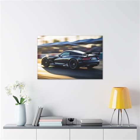 Dodge Viper Painting High Quality Canvas Art Wall Print Car Poster Etsy