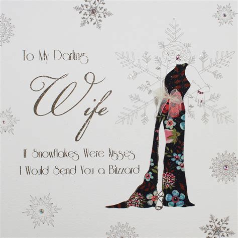 To My Darling Wife Large Handmade Christmas Card Mbxl1 Tilt Art