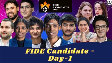 FIDE Candidates 2024 Pragg Gukesh Vidit Vaishali Humpy Hikaru