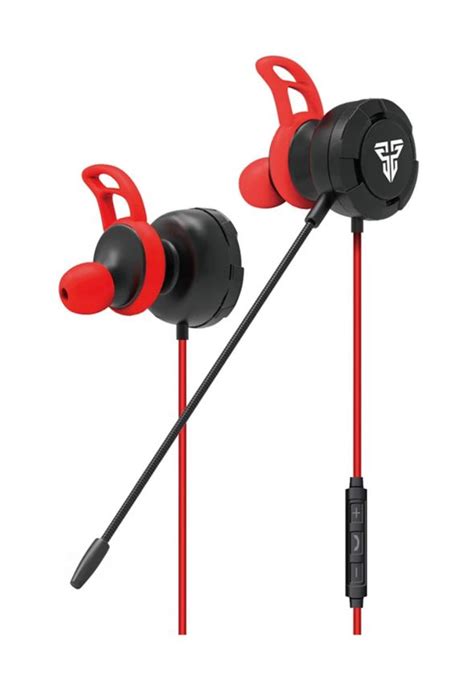 Fantech Eg1 In Ear Gaming Earplugs With Microphone And Bag Red سماعة اذن