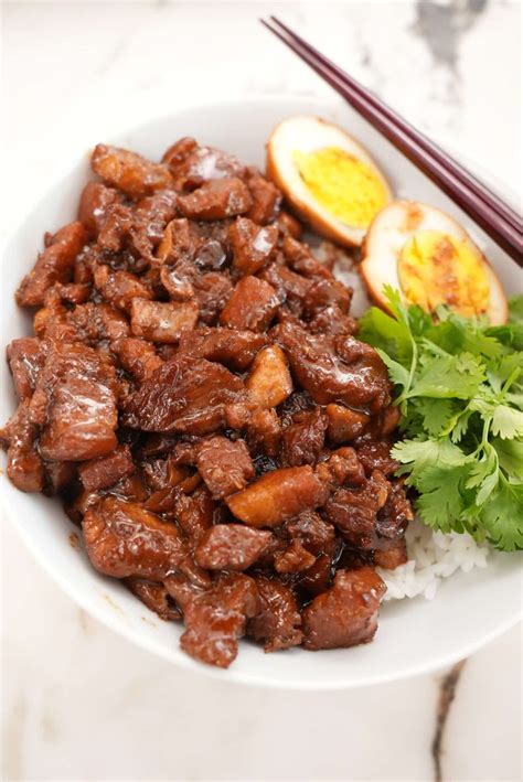 Lu Rou Fan (Taiwanese Braised Pork Rice) - EASY! - CJ Eats Recipes