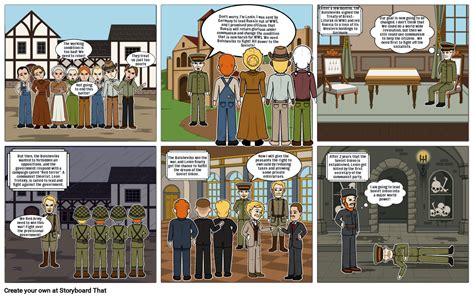 Russian revolution timeline Storyboard by elsa-8