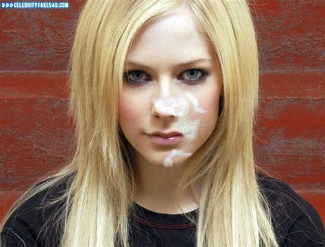 Avril Lavigne Cum Facial 001 Celebrity Fakes 4U