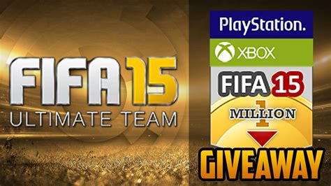 Fifa 15 Ultimate Team 1 Million Coins Giveaway Ps3 Ps4 Xbox 360