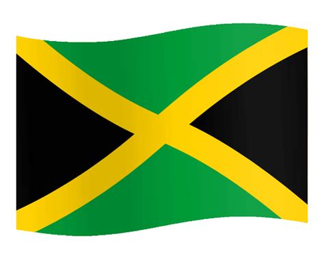 Jamaican Flag Waving 