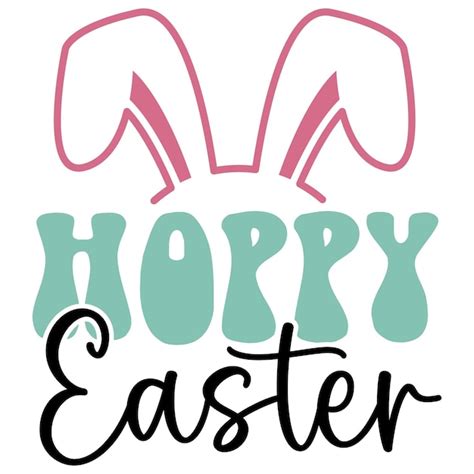 Premium Vector Retro Easter Svg Design Template