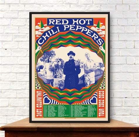 Red Hot Chili Peppers Tour Poster sold by 小鱼绘过敏 Lawty SKU Printerval Australia