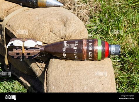 La seconde guerre mondiale la fumée de 3 pouces de mortier Mark 2