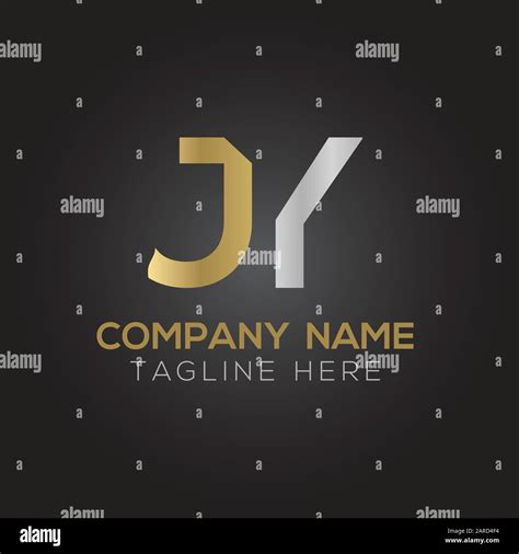 Letter JY Logo Design Vector Template Initial Linked Letter Design JY