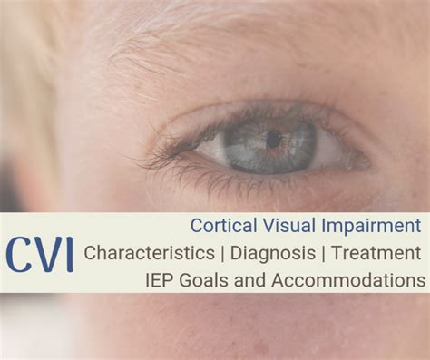 Cortical Visual Impairment Cvi Characteristics Treatment Iep