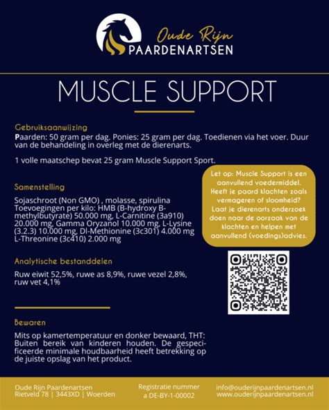 Muscle Support Oude Rijn Paardenartsen