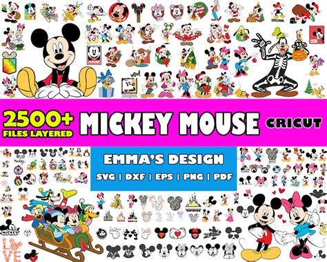 Disney Mickey And Minnie Mouse Svg Bundle Svg Files For Cricut