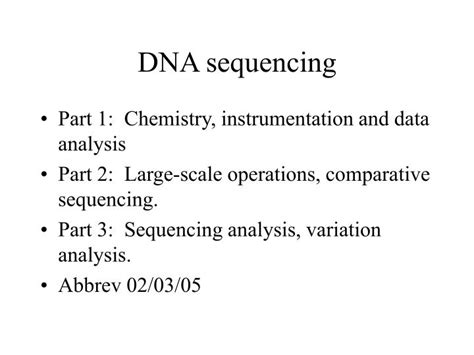 Ppt Dna Sequencing Powerpoint Presentation Free Download Id1192250