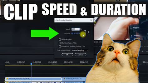 ADOBE PREMIERE PRO 2020 HOW TO CHANGE CLIP SPEED DURATION YouTube