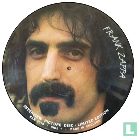 Frank Zappa Interview Picture Disc Limited Edition LP BAK 2019