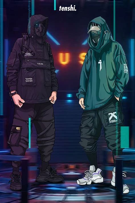 Techwear Clothing Tenshi™ Cyberpunk Outfit Cyberpunk Clothes Anime