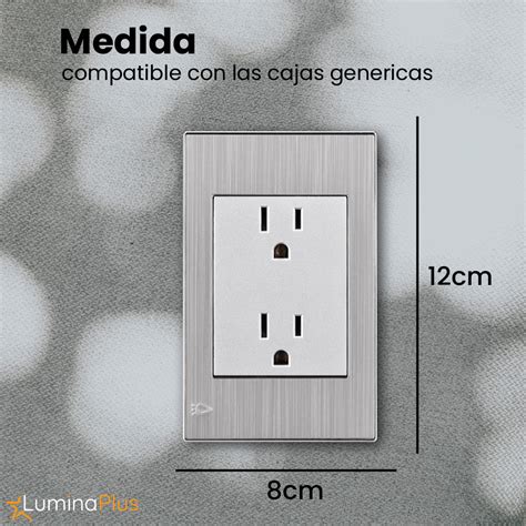 Toma Doble Polo Tierra Mercury Stainless Luminaplus Importadores De