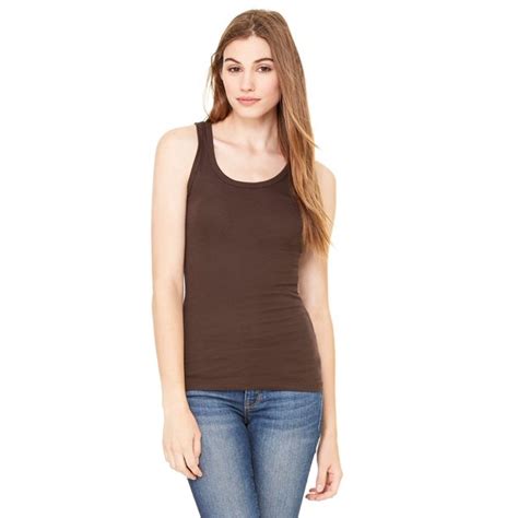 Womens Sheer Fitted Rib Tank Top