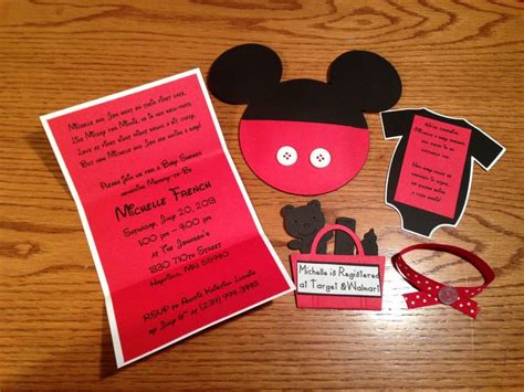 Mickey Mouse Baby Shower Invitation Design | Dolanpedia