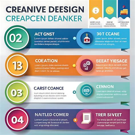 The Modern Colorful Infographic Steps For Company Nice Image Use Ai