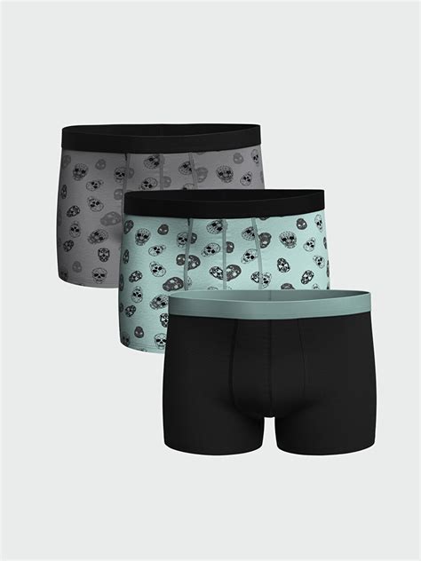 Standard Fit Cotton Flexible Mens Boxer 3 Piece W37037z8 Lrw