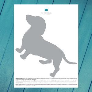 Sausage Dog / Silhouette Series Printable Pumpkin Carving Pattern - Etsy