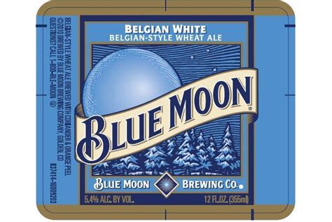 Blue Moon Beer Label