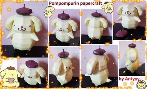 Pompompurin Sanrio Built Papercraft