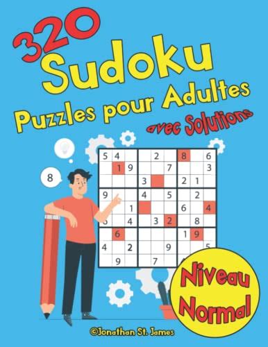 Sudoku Puzzles Pour Adulte Avec Des Solutions De Niveau Normal