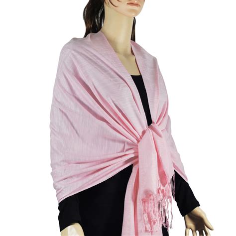 Silky Light Wedding Pashmina Baby Pink Wholesale Scarves City