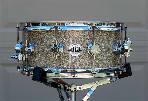 DW Collector S Maple 6x14 VLT Snare Drum Broken Glass Reverb