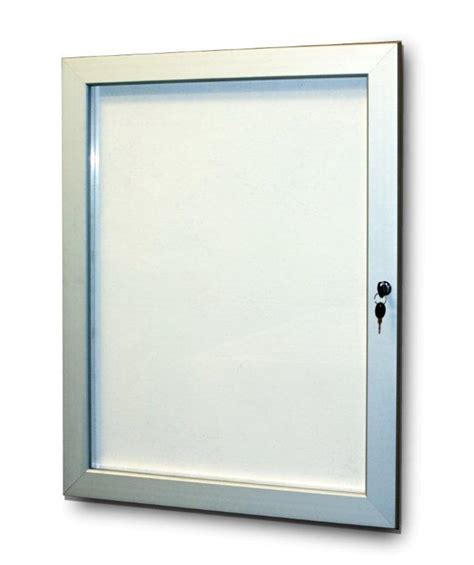 Slimlock Key Lockable Magnetic Notice Boards Snapper Display Systems