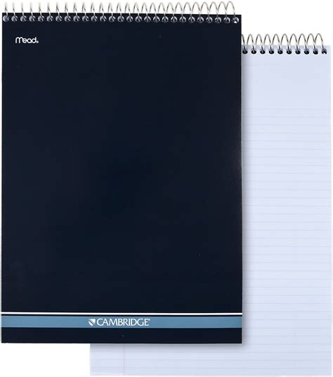 Cambridge Stiff Back Wire Bound Notebook White Shop Notebooks At H E B