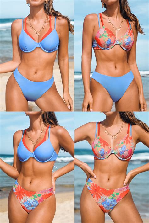 Reversible Sweetheart Bikini Top Cheeky Bottoms Set