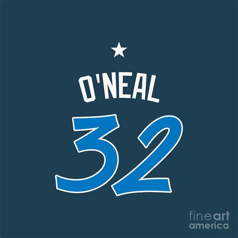 Shaq Magic Jersey Drawing by Bakidin Hutasoit | Fine Art America