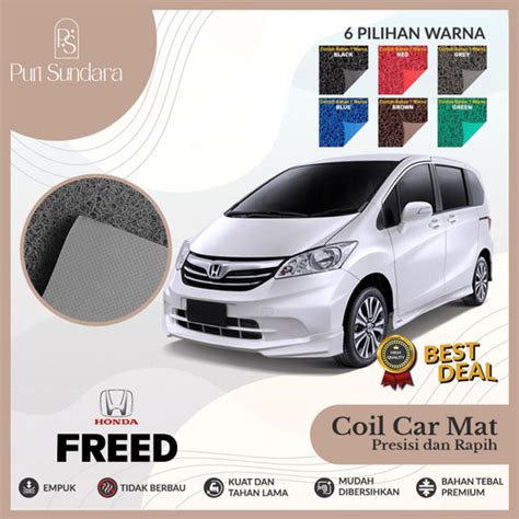 Jual KARPET MOBIL PREMIUM HONDA FREED MIE BIHUN 1 WARNA Abu Abu Non