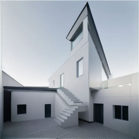 minimalism exterior shot no sun light architecture