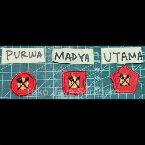 Jual Bet Tkk Wajib Purwa Madya Utama Penggalang Pramuka Bordir Anak