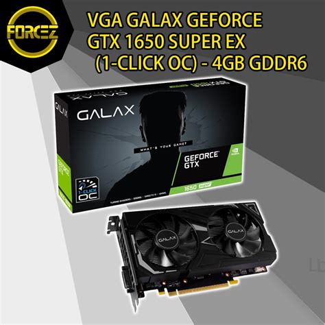 Vga การ์ดแสดงผล Galax Geforce Gtx 1650 Super Ex 1 Click Oc 4gb