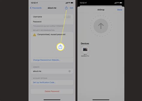 how to share wifi password with mac